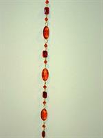 COLLANA ACRILICO MAROON CM.183