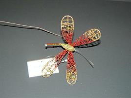 BUTTERFLY PICK RED/GOLD