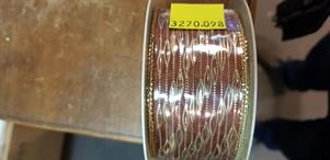 NASTRO FLOTS MARRONE ORO MT.20