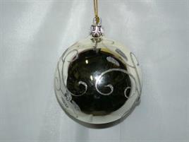 SFERA CM.8 CHAMPAGNE C/RICCIOLI GLITTER ARGENTO