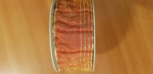 NASTRO ROSSO RIFLESSI ORO MT.15